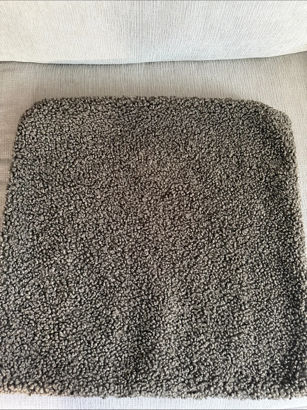 Pottery Barn Brown Textured Sherpa Accent Pillow